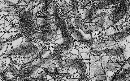 Old map of Higher Condurrow in 1896