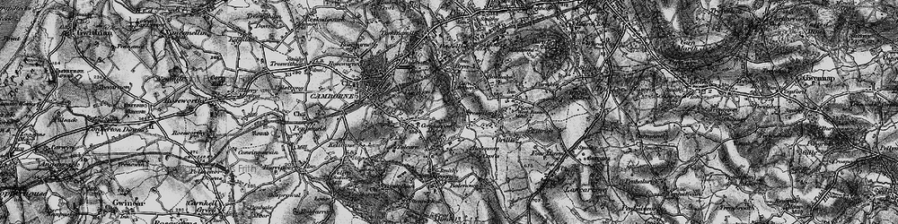 Old map of Higher Condurrow in 1896
