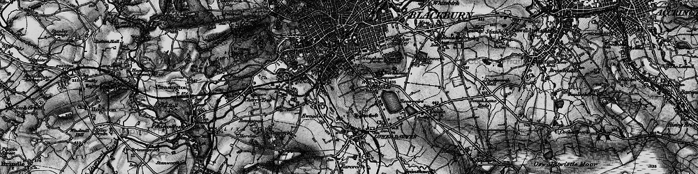 Old map of Higher Croft in 1896