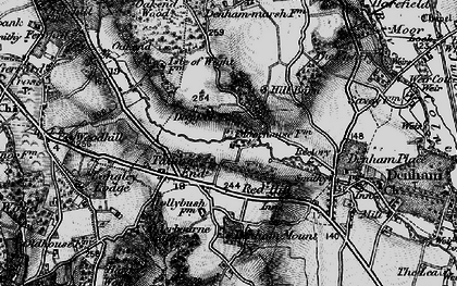 Old map of Higher Denham in 1896