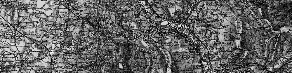 Old map of Higher Disley in 1896