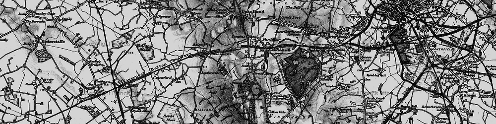 Old map of Higher End in 1896