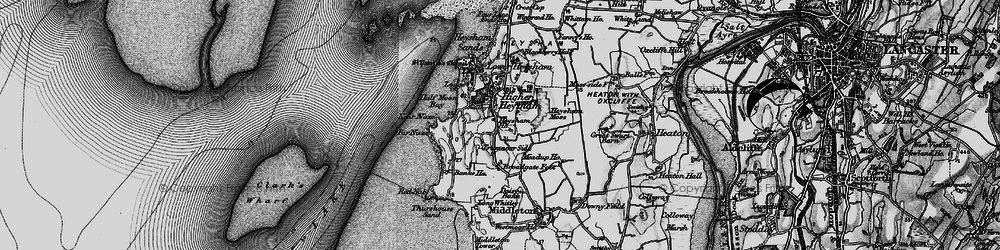 Old map of Higher Heysham in 1898