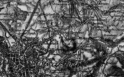 Old map of Higher Hurdsfield in 1896
