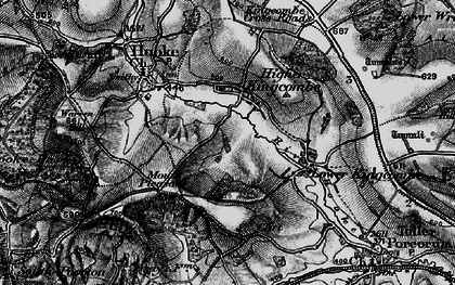 Old map of Higher Kingcombe in 1898