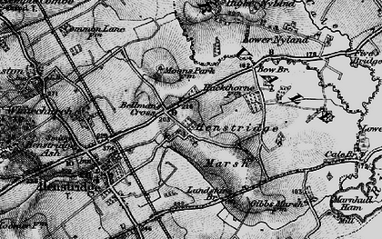 Old map of Higher Marsh in 1898