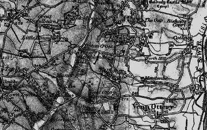 Old map of Tipton Cross in 1898