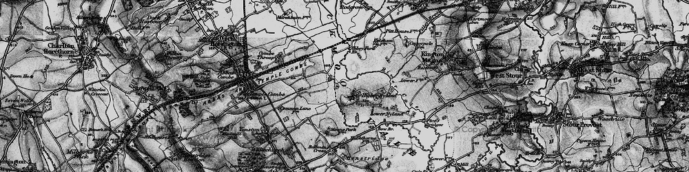 Old map of Abbey Ford Br in 1898