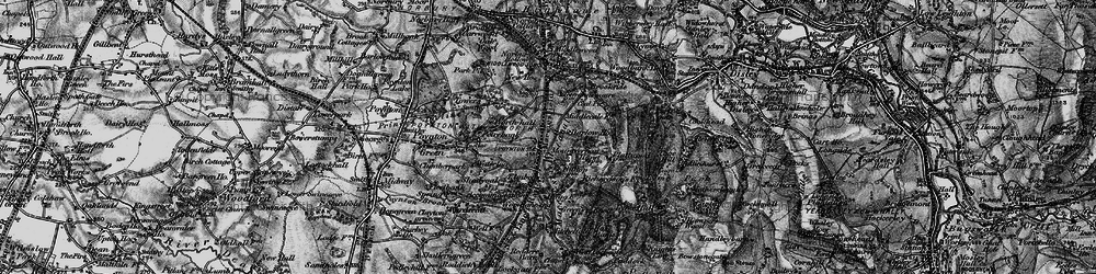 Old map of Higher Poynton in 1896
