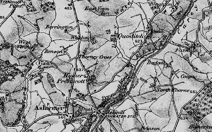 Old map of Berrington in 1895