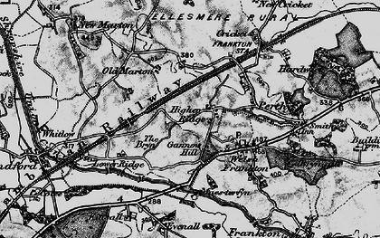 Old map of Higher Ridge in 1897