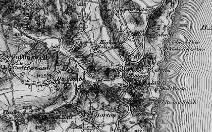 Old map of Higher Rocombe Barton in 1898