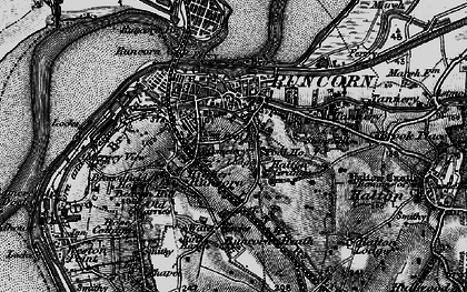 Old map of Higher Runcorn in 1896