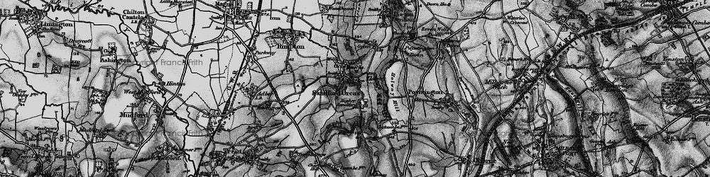 Old map of Higher Sandford in 1898