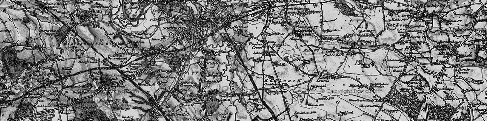 Old map of Higher Shurlach in 1896