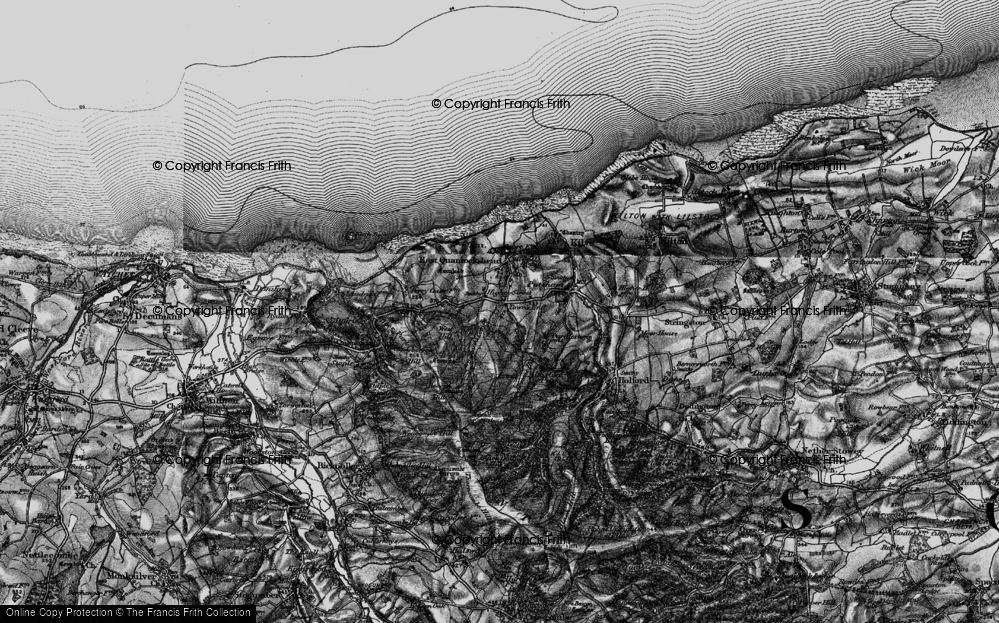 Old Map of Higher Street, 1898 in 1898