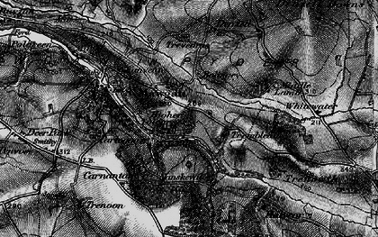 Old map of Higher Tolcarne in 1895