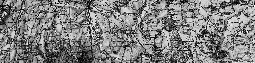 Old map of Higher Totnell in 1898