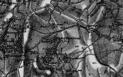 Old map of Higher Wambrook in 1898