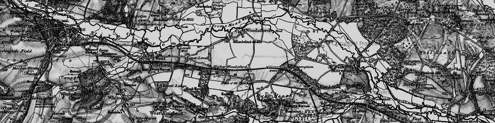 Old map of Higher Woodsford in 1897