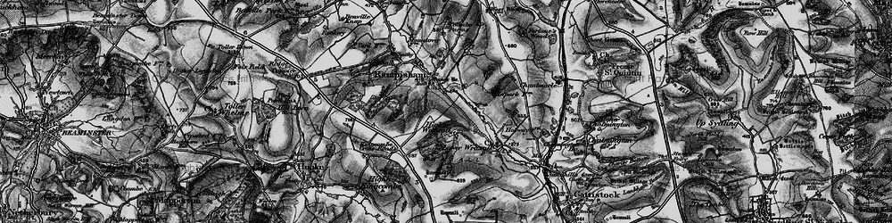 Old map of Higher Wraxall in 1898