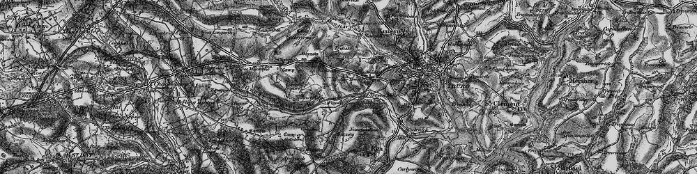 Old map of Highertown in 1895