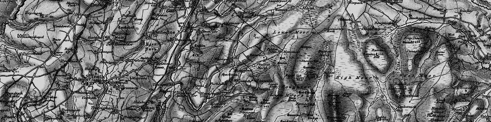 Old map of Lower Moor in 1895