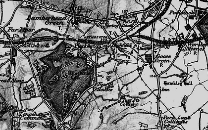 Old map of Winstanley Hall in 1896