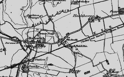 Old map of Highfield in 1898