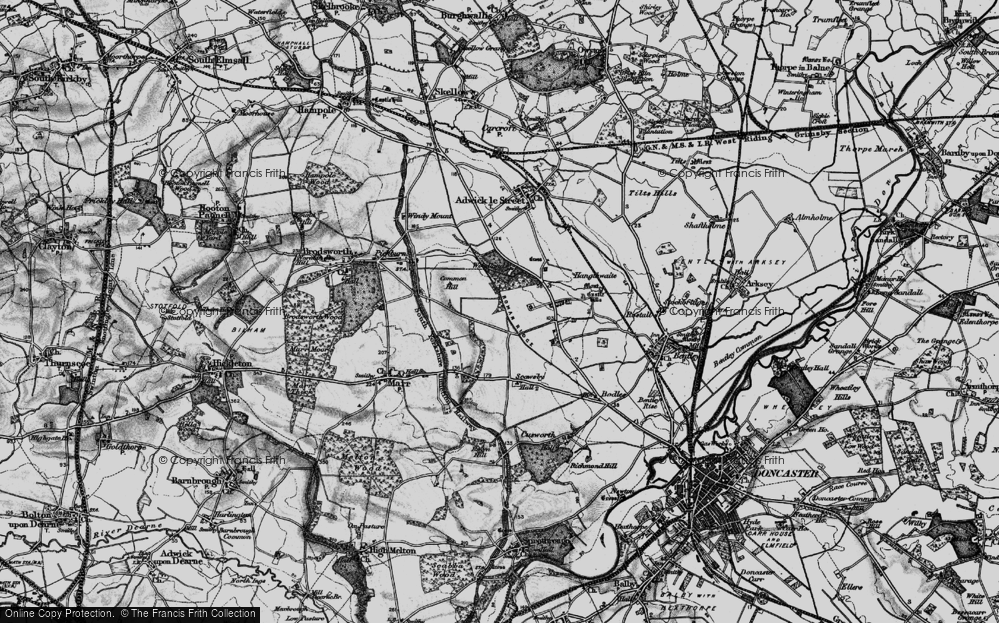 Old Map of Highfields, 1895 in 1895