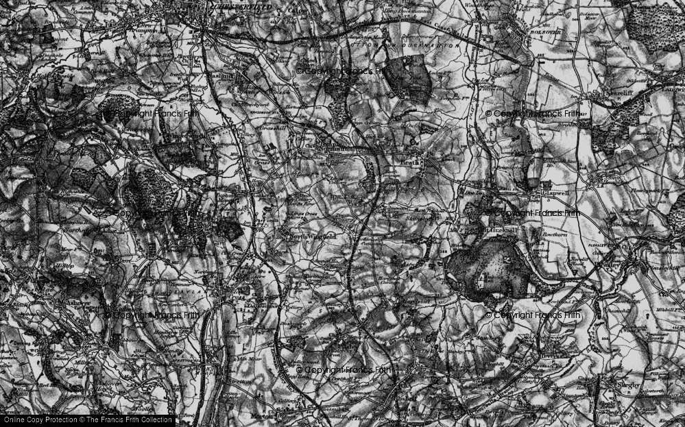 Old Map of Highfields, 1896 in 1896