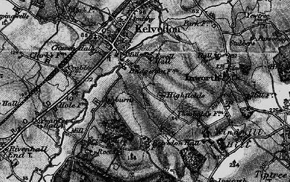 Old map of Highfields in 1896