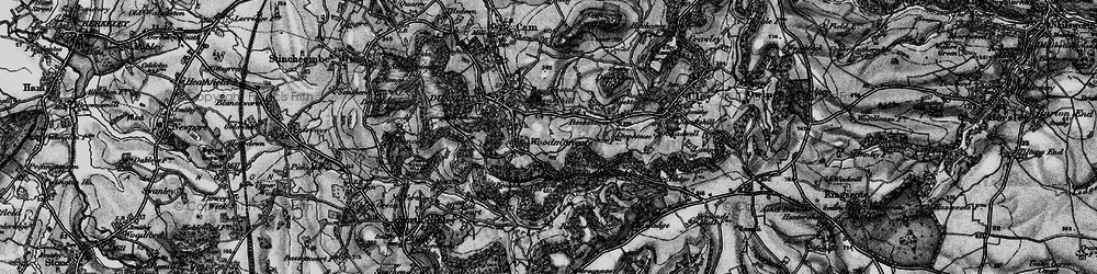 Old map of Highfields in 1897