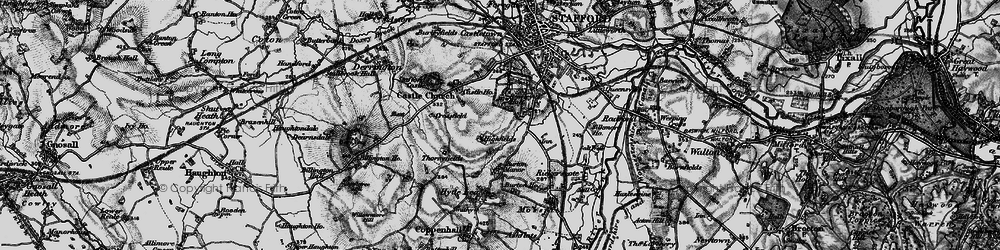 Old map of Highfields in 1898