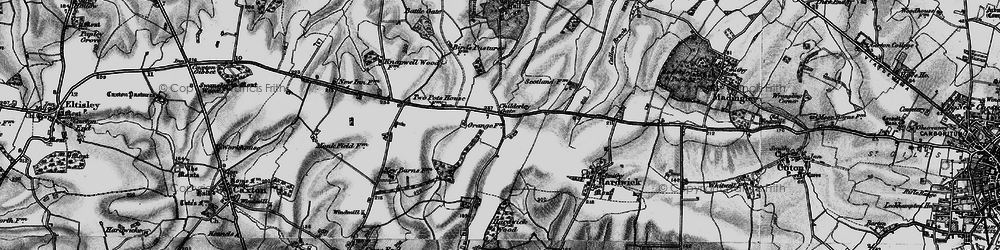 Old map of Highfields in 1898