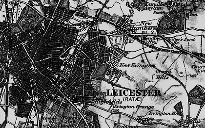 Old map of Highfields in 1899