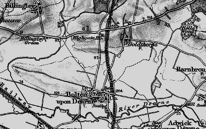 Old map of Highgate in 1896