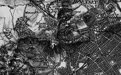 Old map of Highgate in 1896