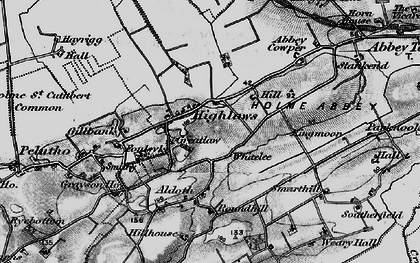 Old map of Highlaws in 1897