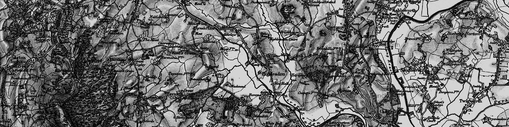 Old map of Highleadon in 1896