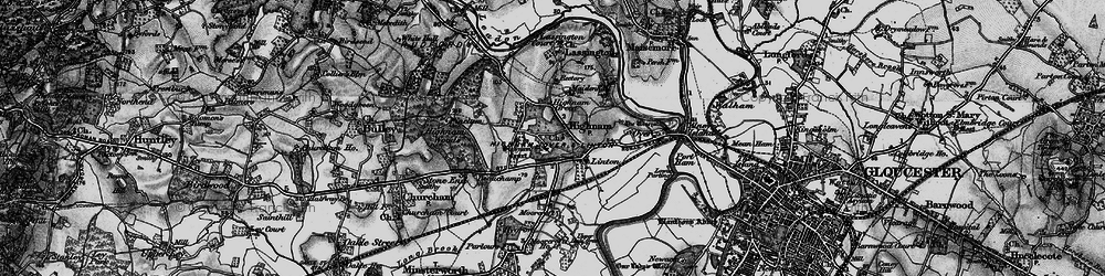 Old map of Highnam in 1896