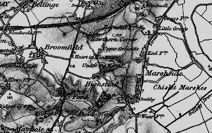 Old map of Highstead in 1894