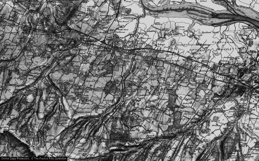 Old Map of Highsted, 1895 in 1895