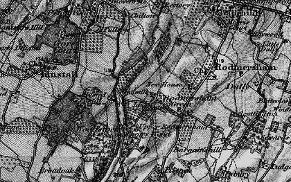 Old map of Highsted in 1895