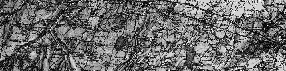 Old map of Highsted in 1895
