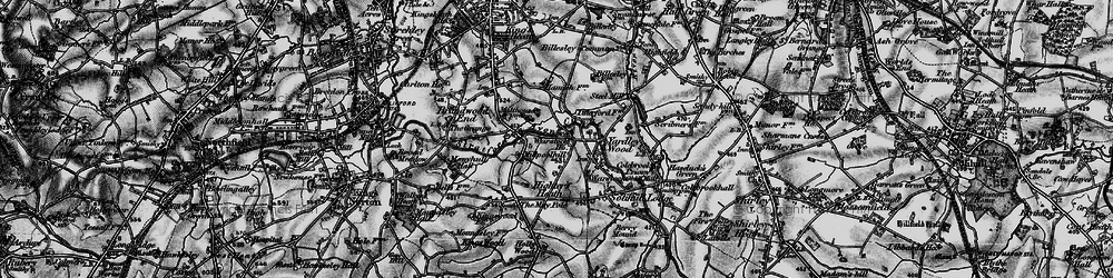 Old map of Highter's Heath in 1899