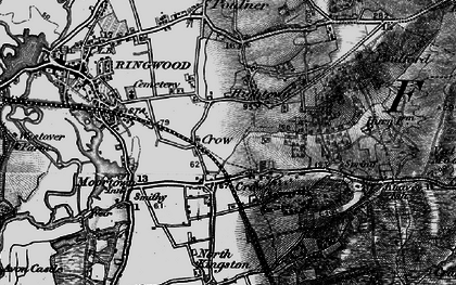 Old map of Hightown in 1895