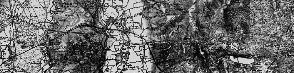 Old map of Hightown in 1895