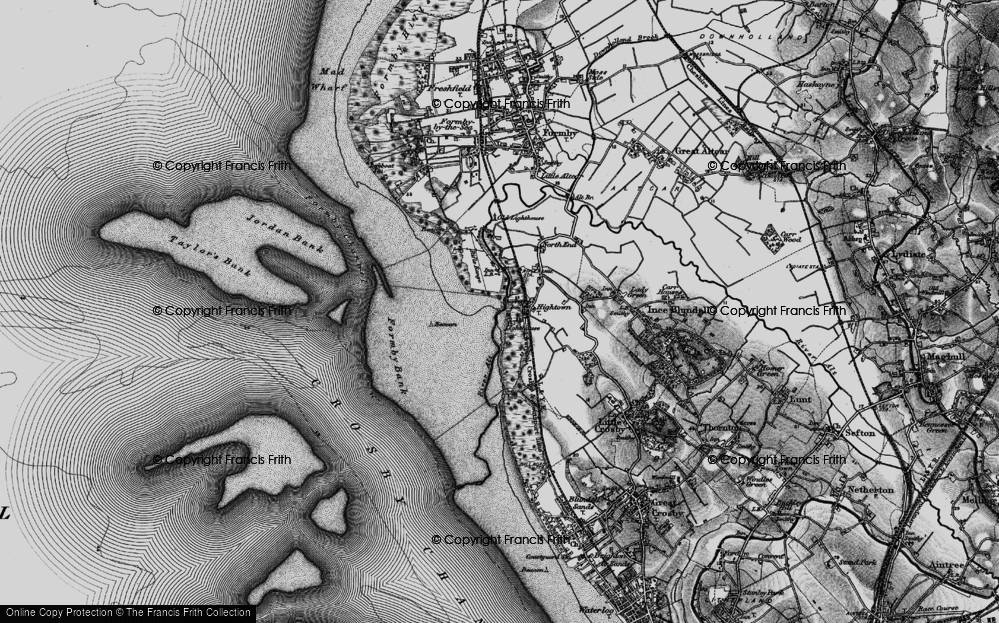 Old Map of Hightown, 1896 in 1896