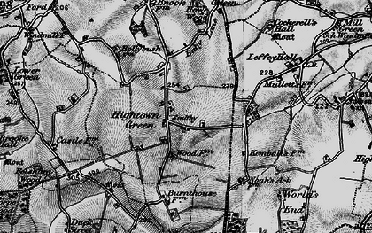 Old map of Hightown Green in 1898